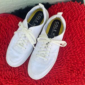 Cole Haan Women's GrandPro Rally Canvas Sneakers White Size 8